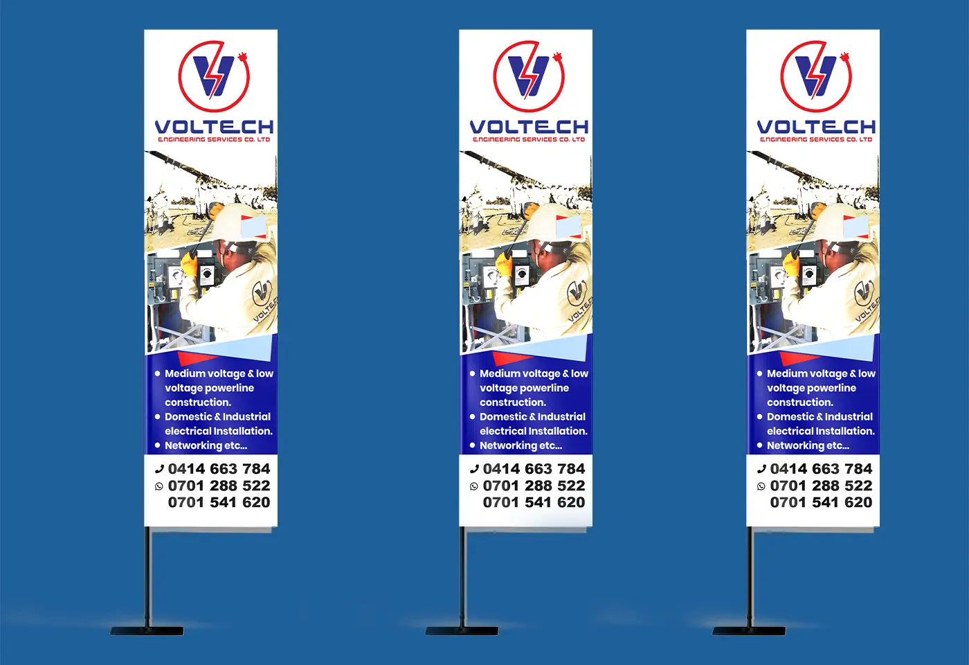 L-Shape Tear Drop Banners by Kamog Artistry (U) Ltd