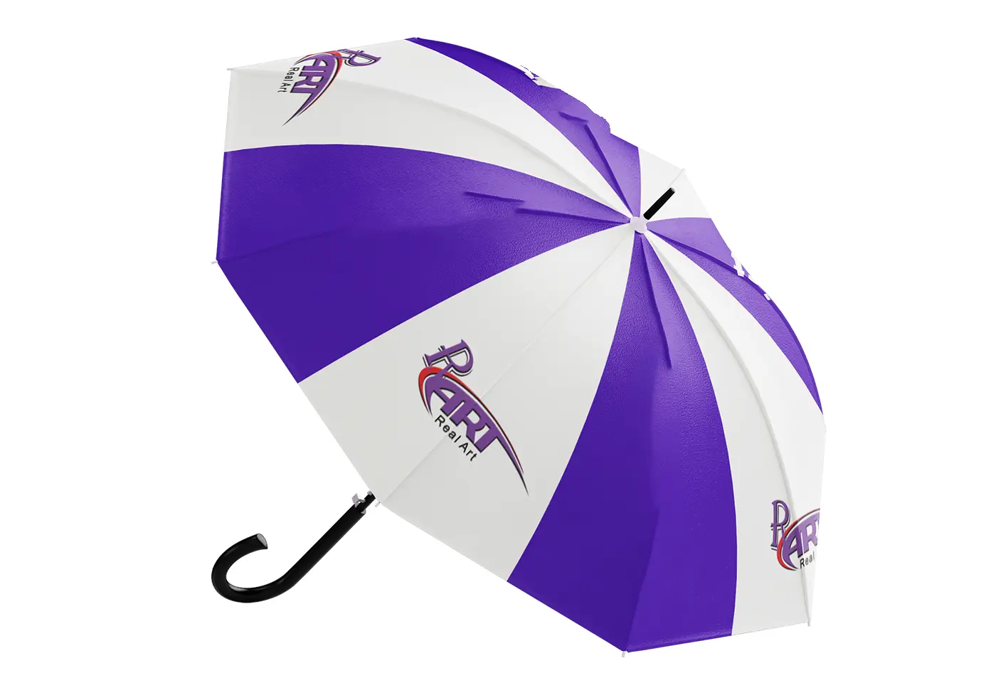 Branded Umbrella Stripped Small Sublimation Printed by Kamog Artistry (U) Ltd