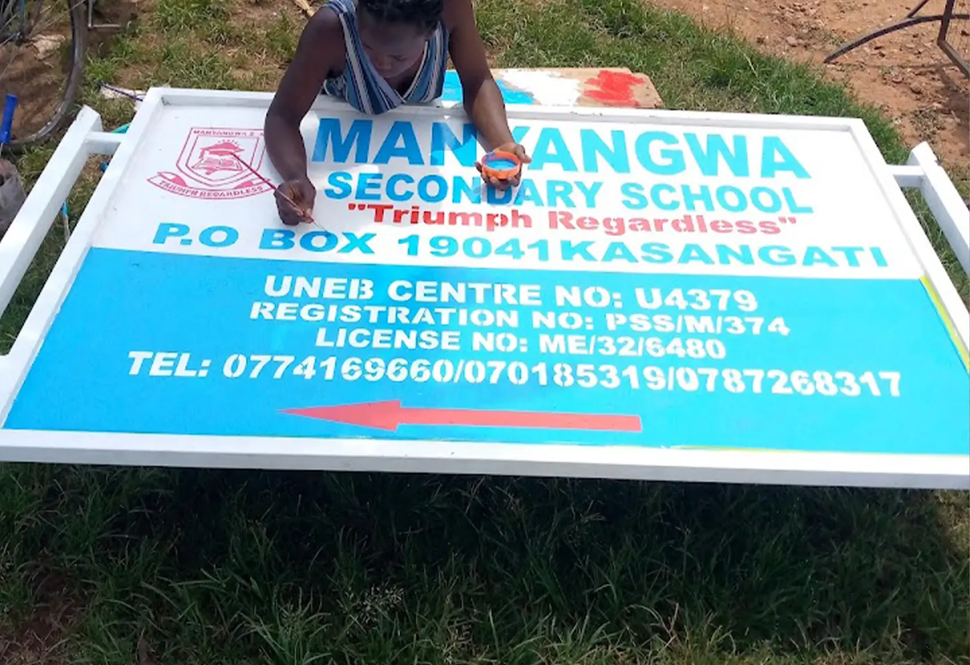 Painted Metal Road Signage by Kamog Artistry (U) Ltd