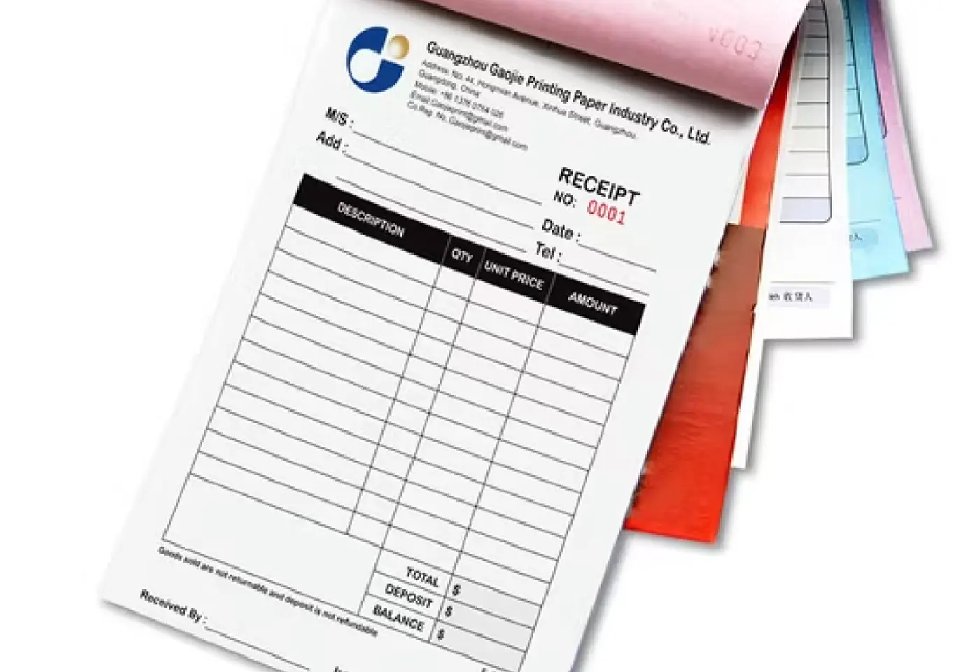 Full Color Receipt Books by Kamog Artistry (U) Ltd