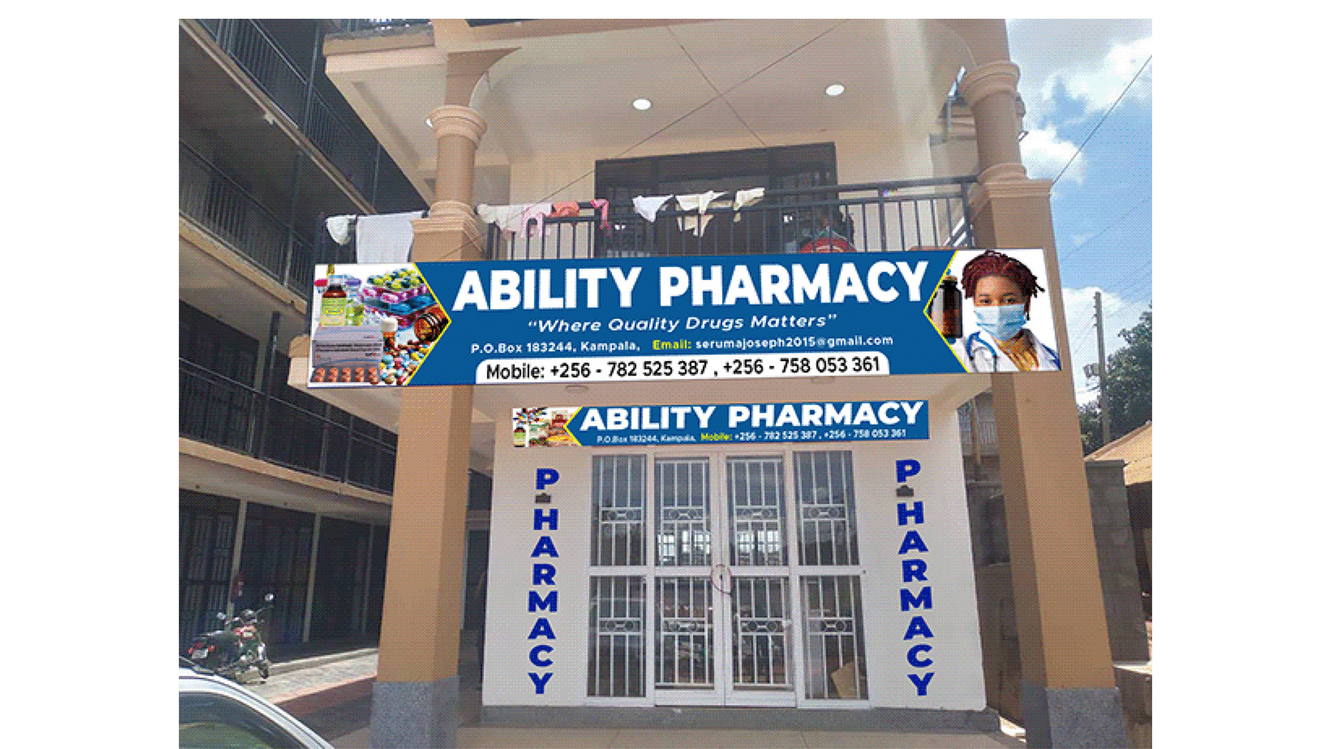 Outdoor/retail signage material selection for durability and clarity