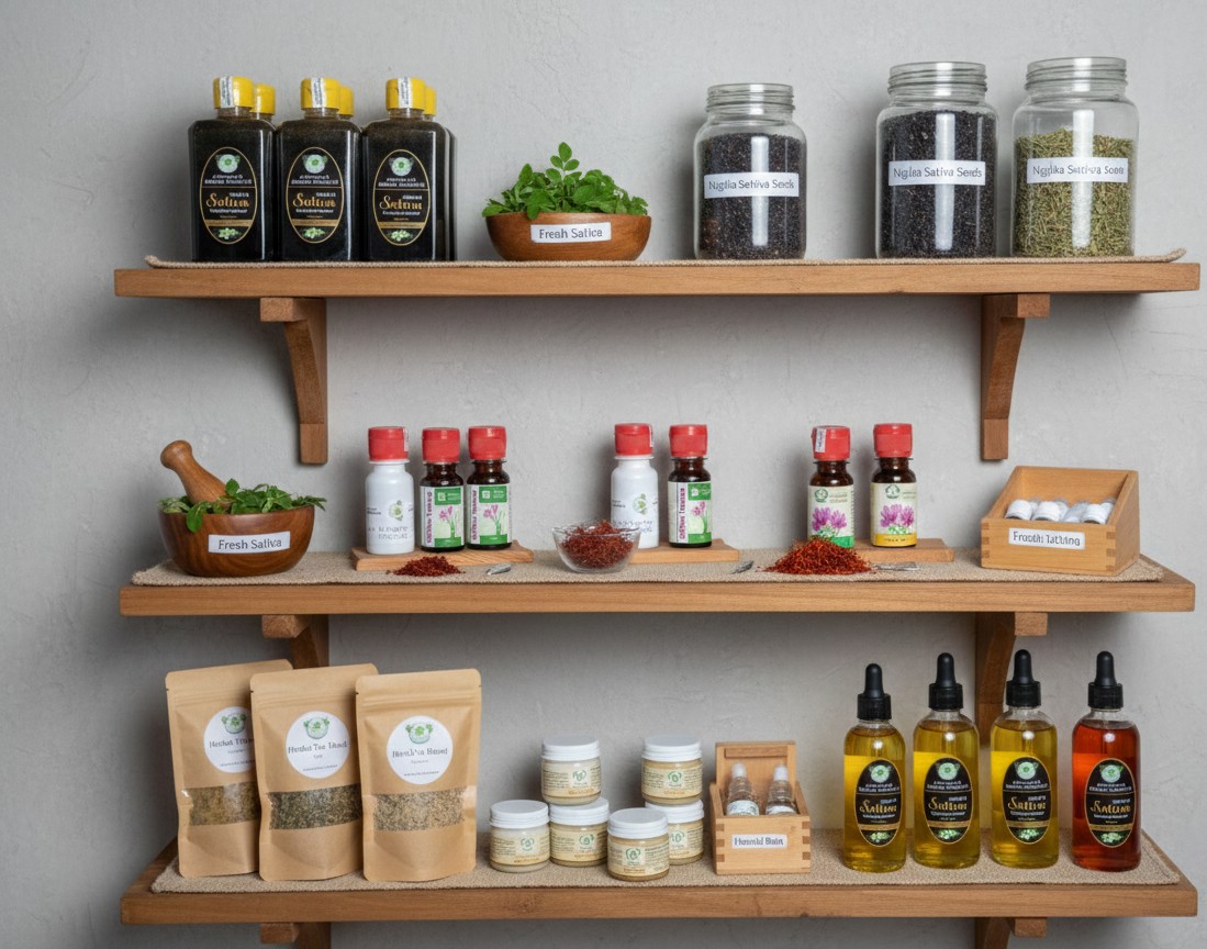 Abundance Herbal Products — packaging and label design