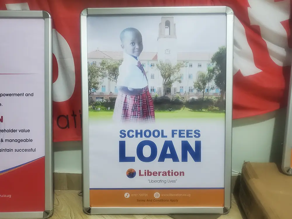School Fees Loan snapper frame artwork prepared for customer-facing product communication.