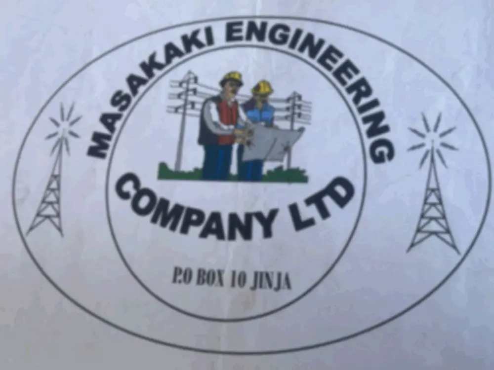 Low-resolution logo before redraw from Masakaki Engineering company branding case study by Kamog Artistry (U) Ltd