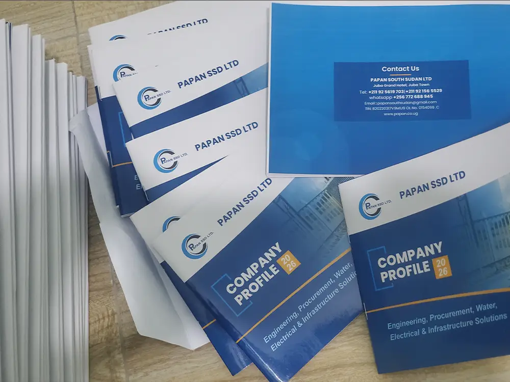 Printed PAPAN SSD company profile booklets