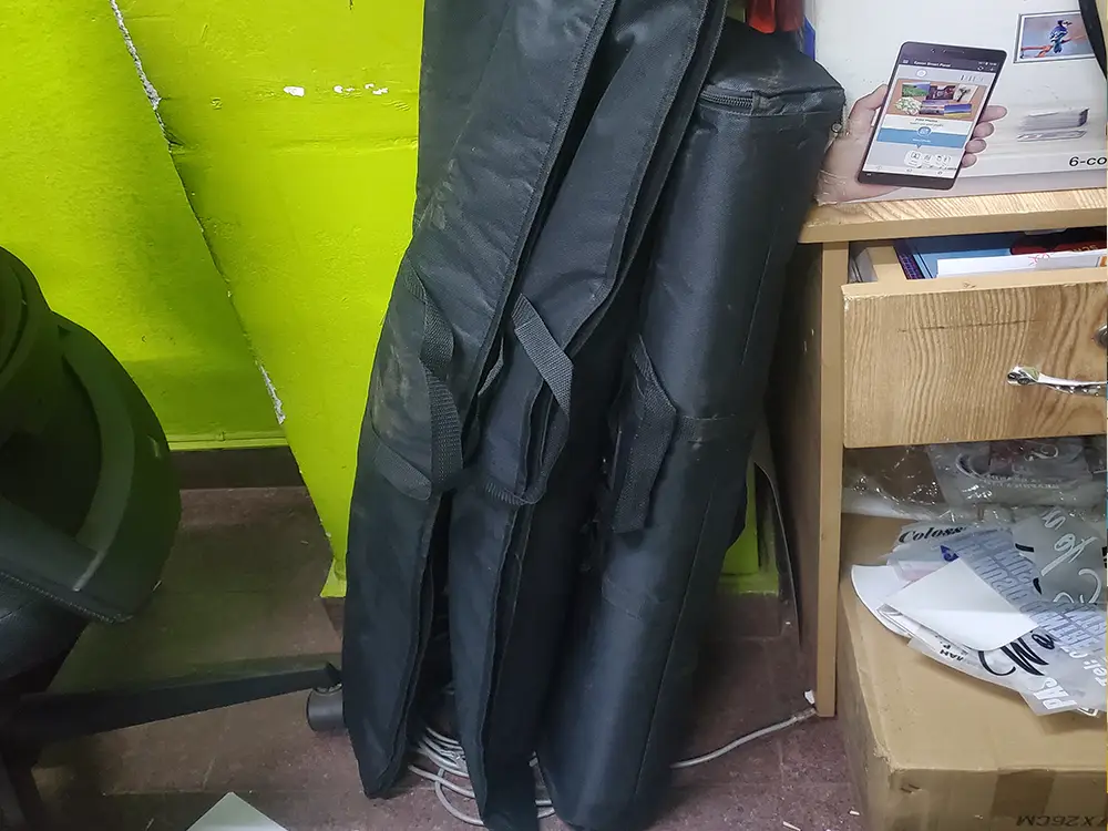 Conference items organised and ready from RBM Partnership to End Malaria event branding case study by Kamog Artistry (U) Ltd