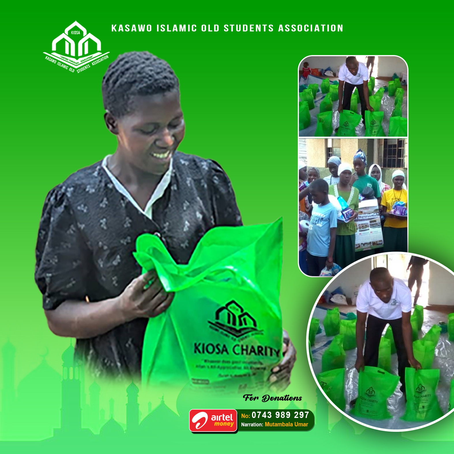 KIOSA campaign design, printing and gifts in Mukono (certificates, calendars, gift bags and success cards)