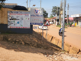 Voltech Engineering rebrand and office branding in Kampala Najjera (logo, signage, glass branding and vehicle branding)