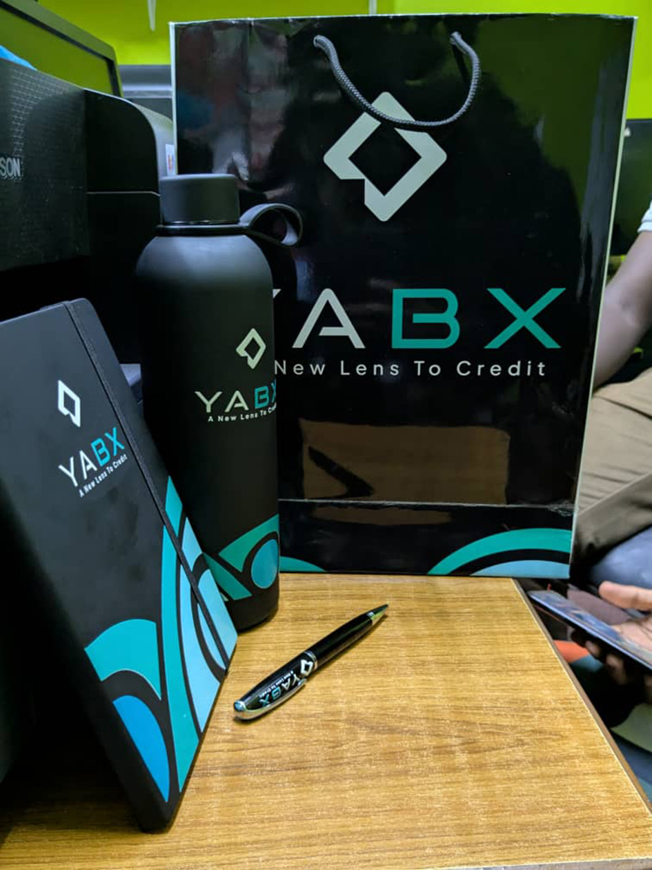 YABX Christmas promotional package design in Kampala (packaging concept with branded items)