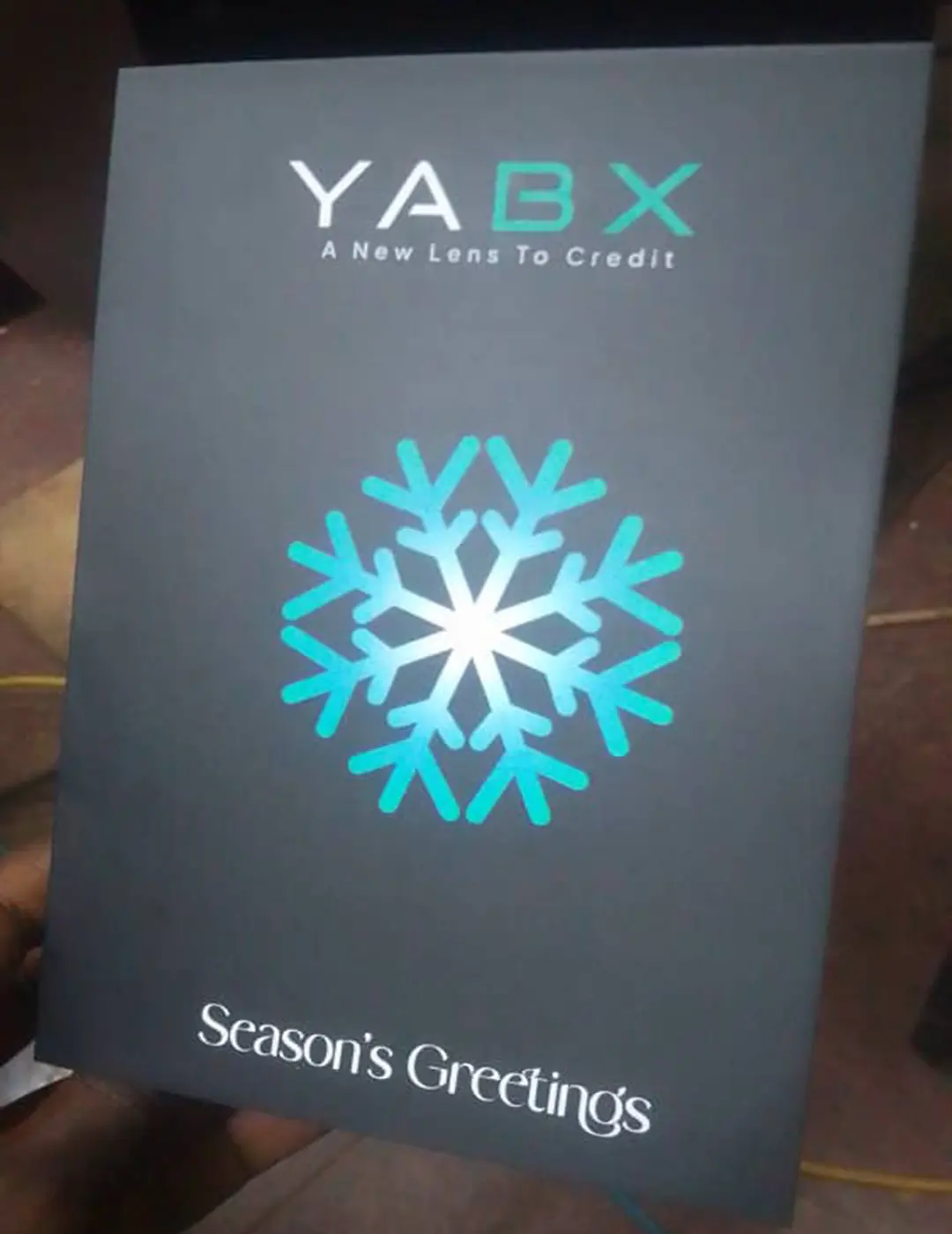 Custom Christmas greeting card for YABX corporate gift pack designed by Kamog Artistry (U) Ltd