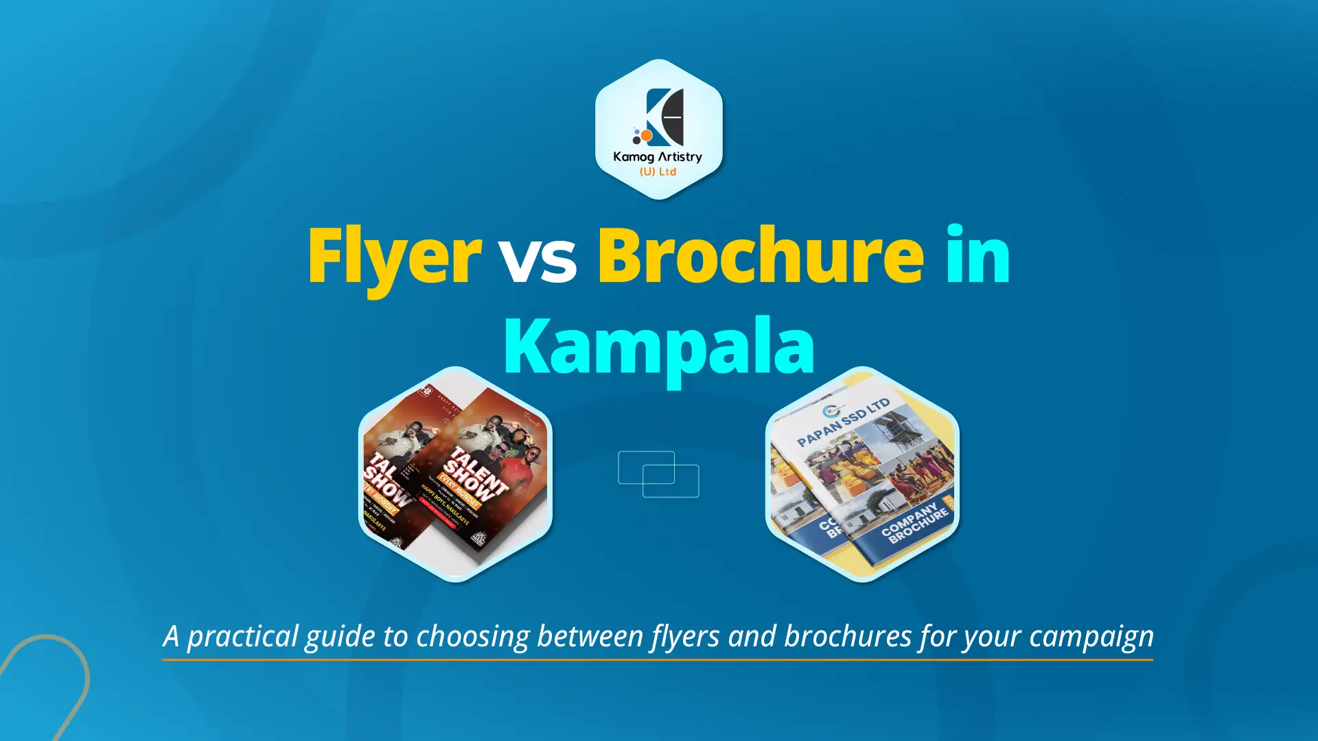 Flyer vs brochure printing comparison in Kampala