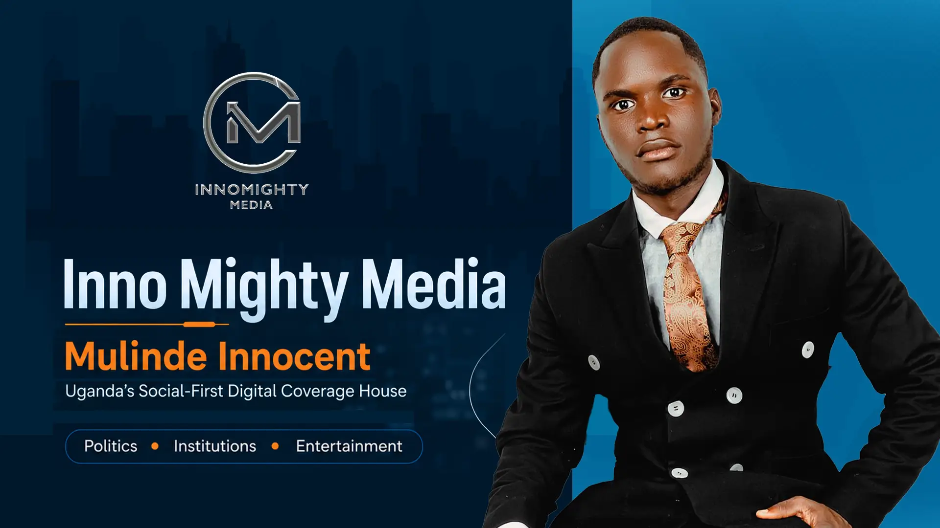 Mulinde Innocent and Inno Mighty Media social-first coverage hero visual