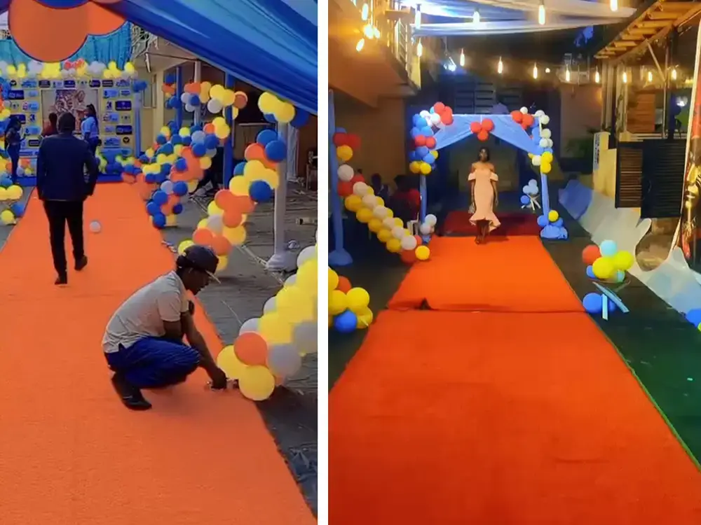 Waka Waka red carpet branding and arrival experience at the premiere