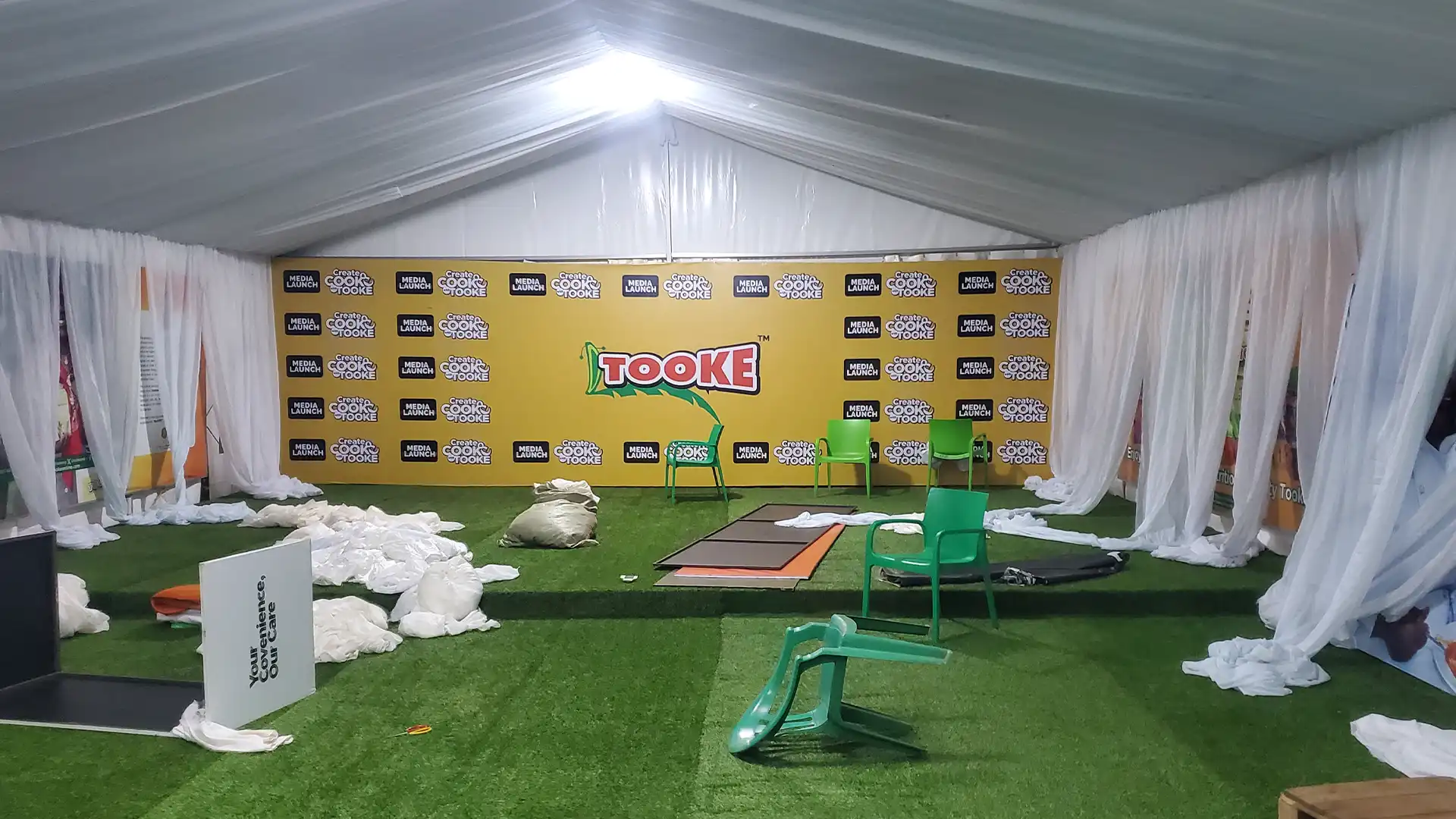 Event branding design in Kampala — backdrops, banners and event visual system design