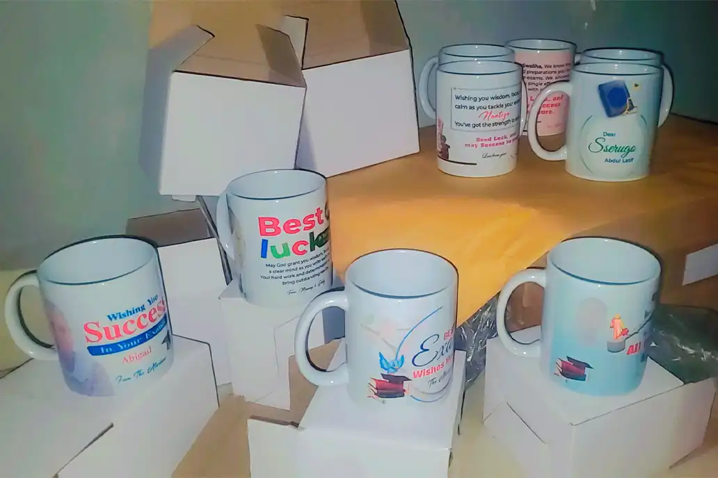 Custom merchandise pricing in Uganda by Kamog Artistry (U) Ltd