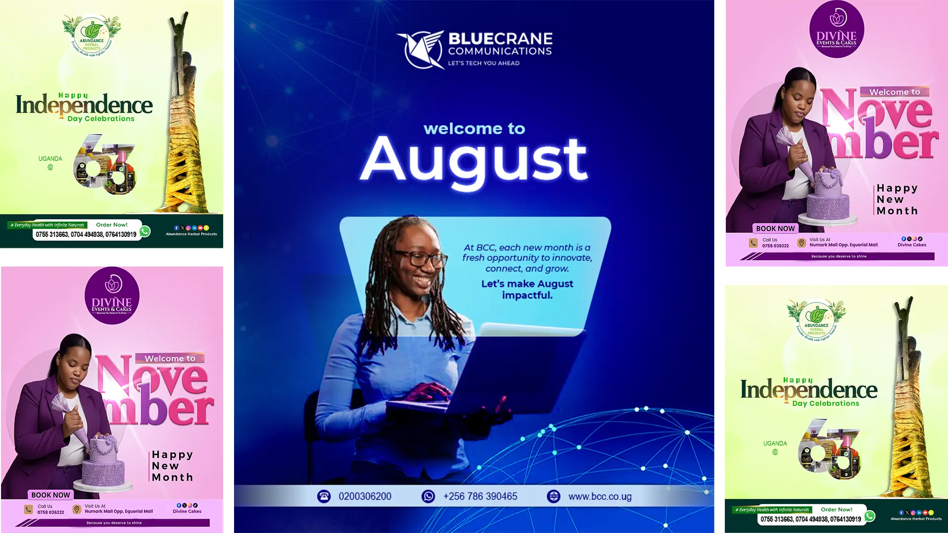 Monthly graphic design retainer in Kampala for ongoing brand communication and marketing support