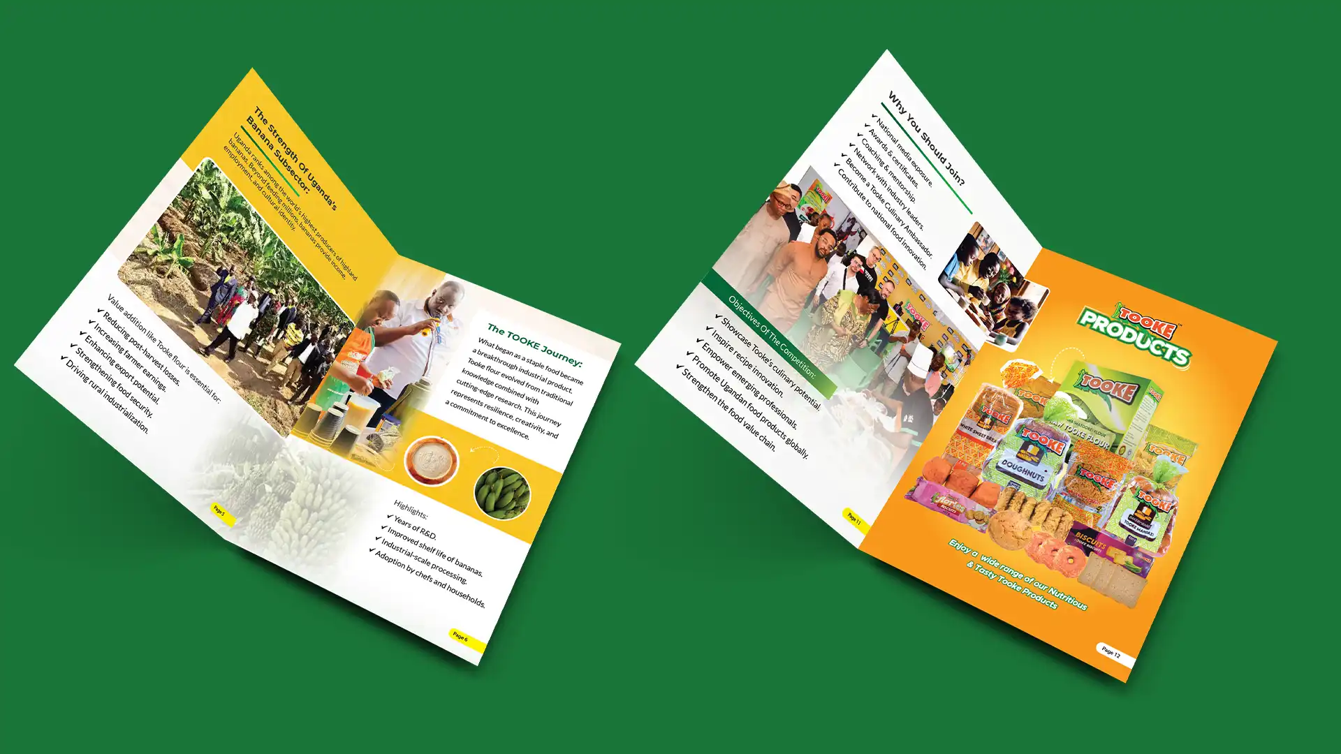 Booklet-style brochure printing in Kampala with neat binding and clean finishing.