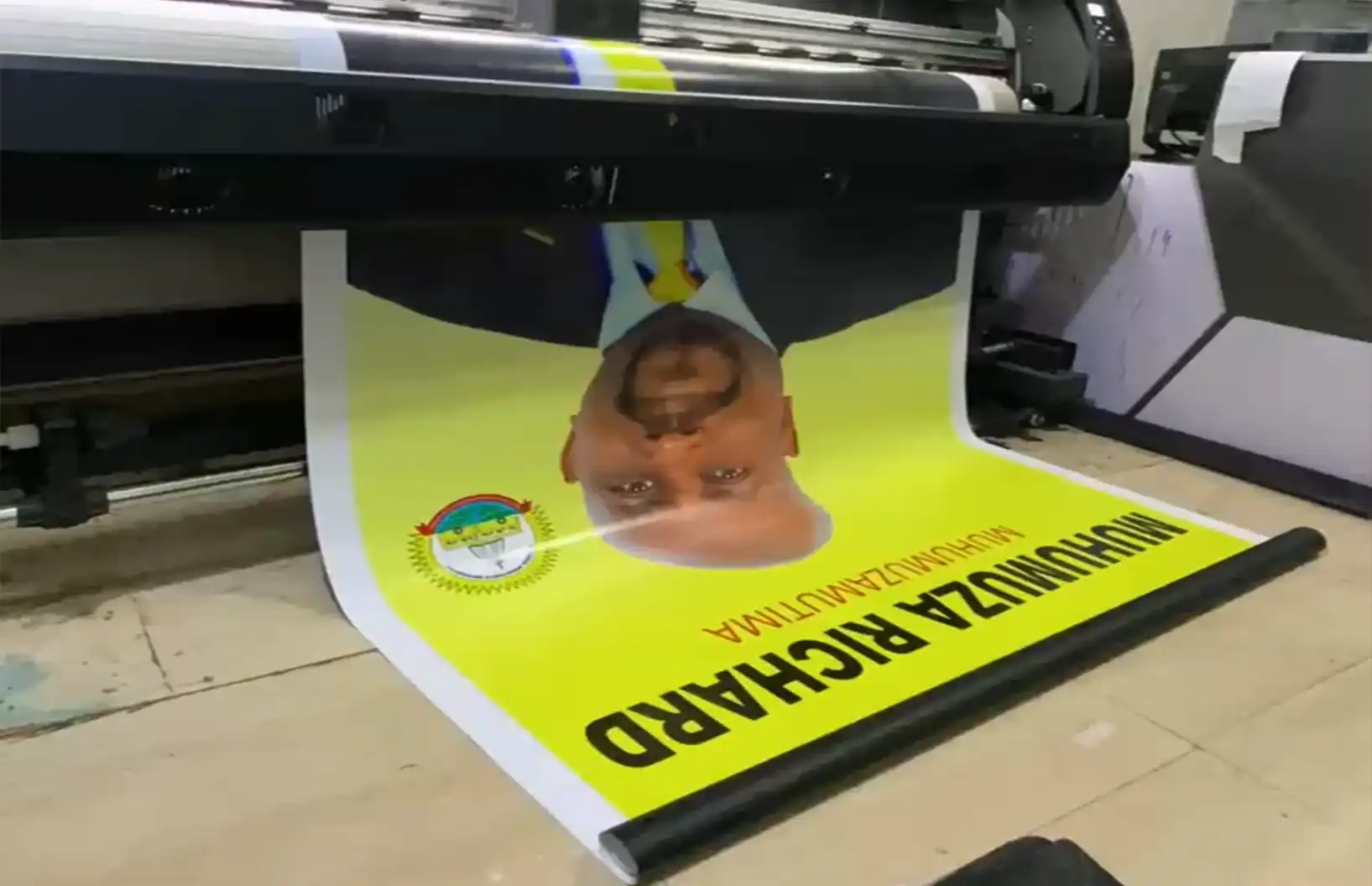 Large poster printing in Kampala with correct bleed and sharp text for campaigns.