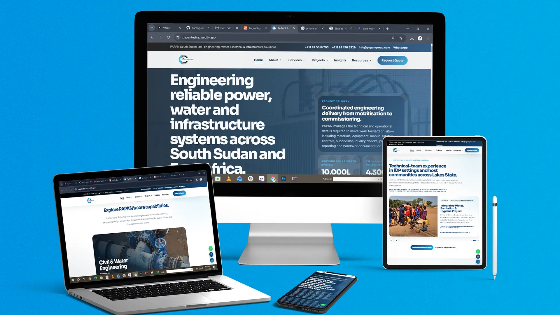 Web design and digital authority website development by Kamog Artistry in Uganda